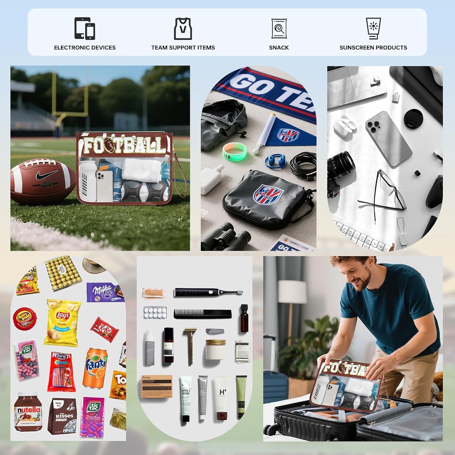 Detalle 1 de Clear Zipper Pouch, Nylon and PVC