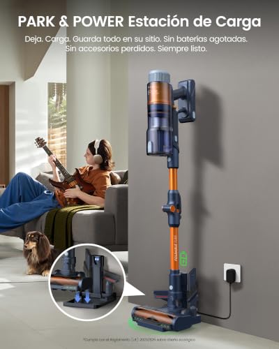 Detalle 2 de FAMIVAC FV5 aspiradora sin cable de 650 W con tubo plegable y cepillo antienredos