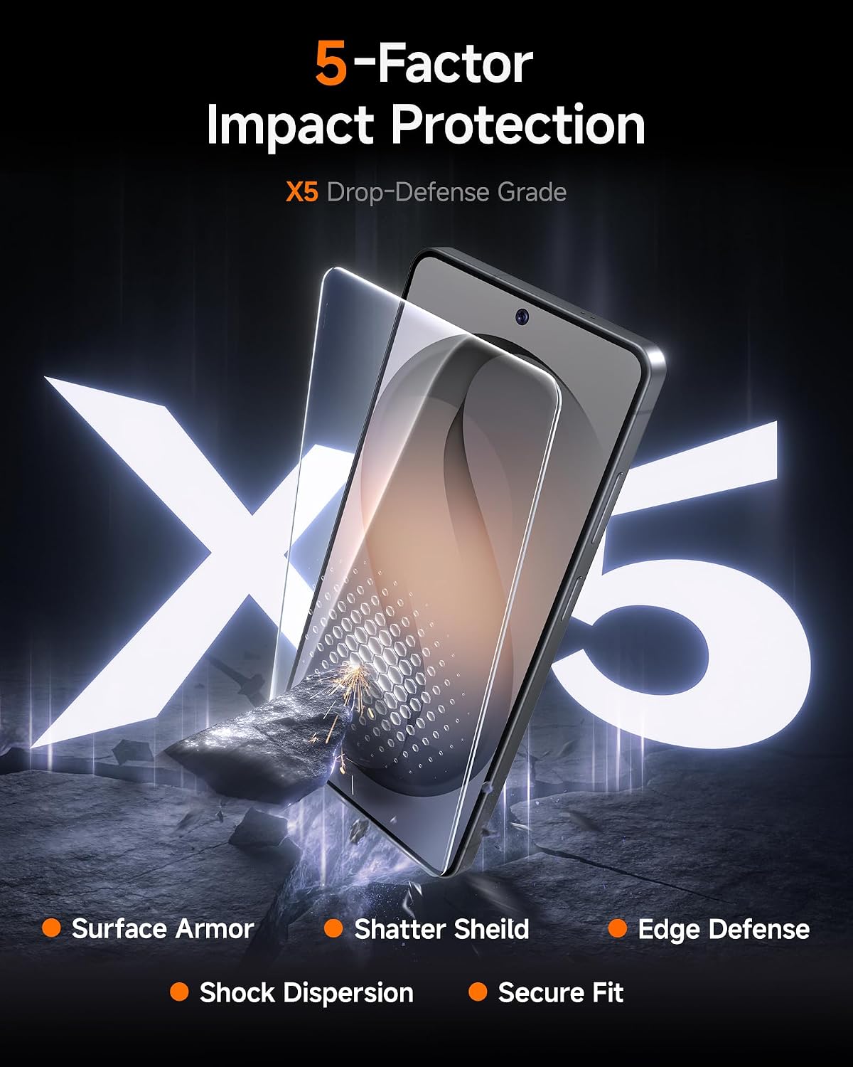 Detalle de SMARTDEVIL Galaxy S26 Ultra Screen Protector, 3-Pack 9H Tempered Glass