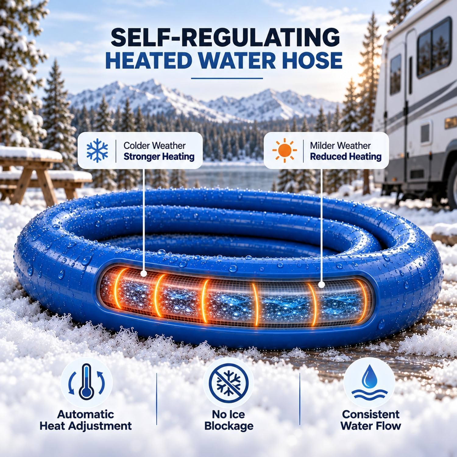 Thumbnail 5 de REHOSEUP 15 ft Heated Water Hose