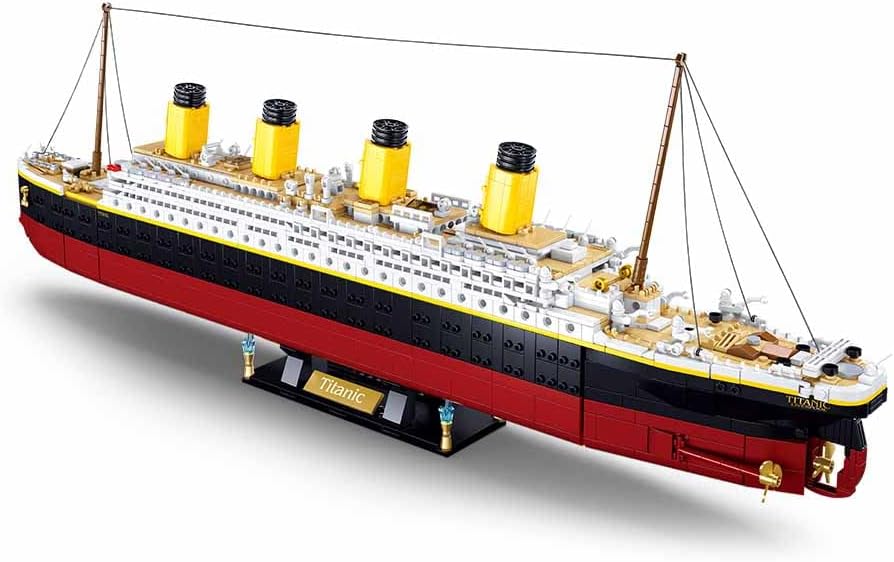 Detalle 2 de Sluban M38-B1122 Titanic 1:350 – zestaw klocków z kolorową instrukcją