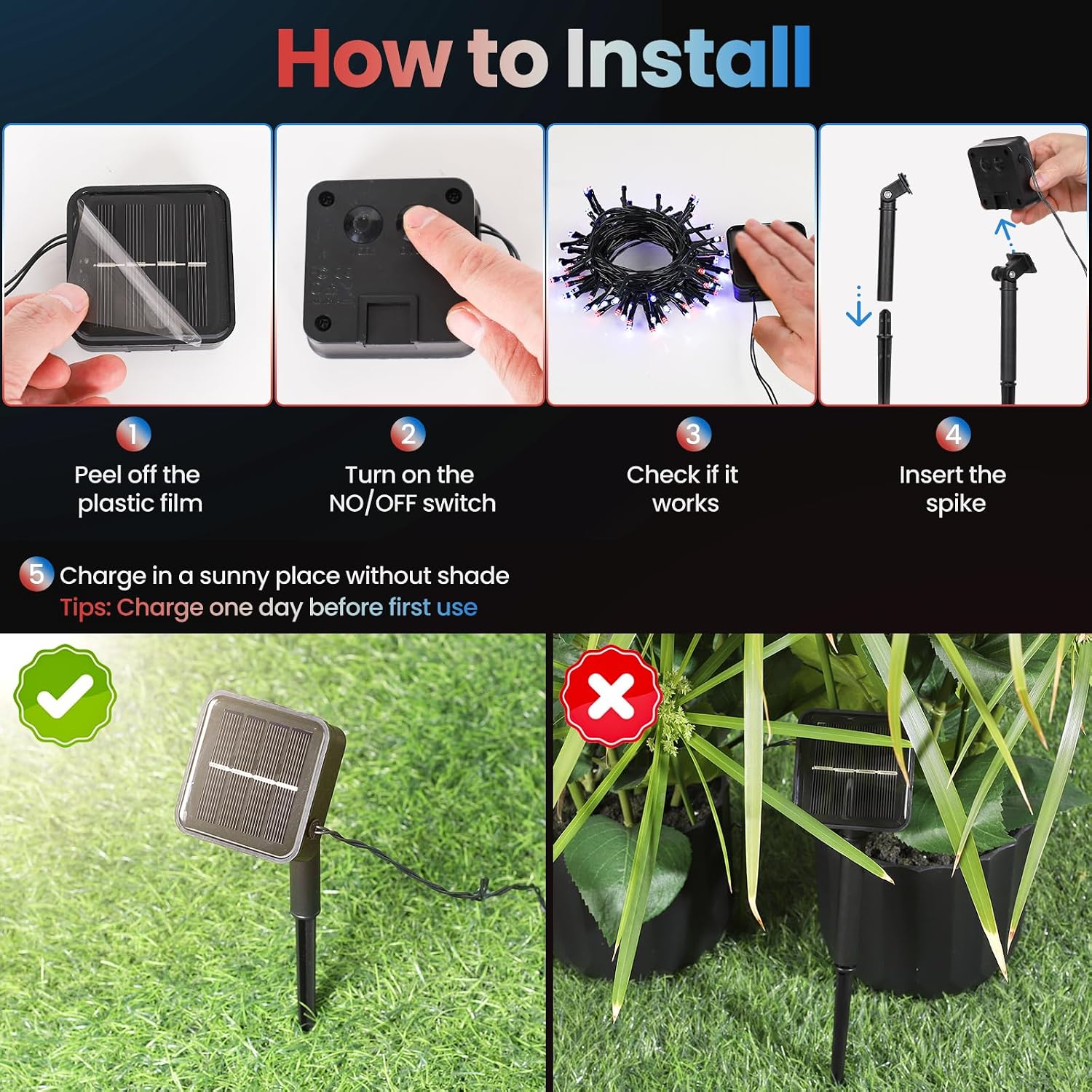 Thumbnail 5 de Solar String Lights, 100 LEDs