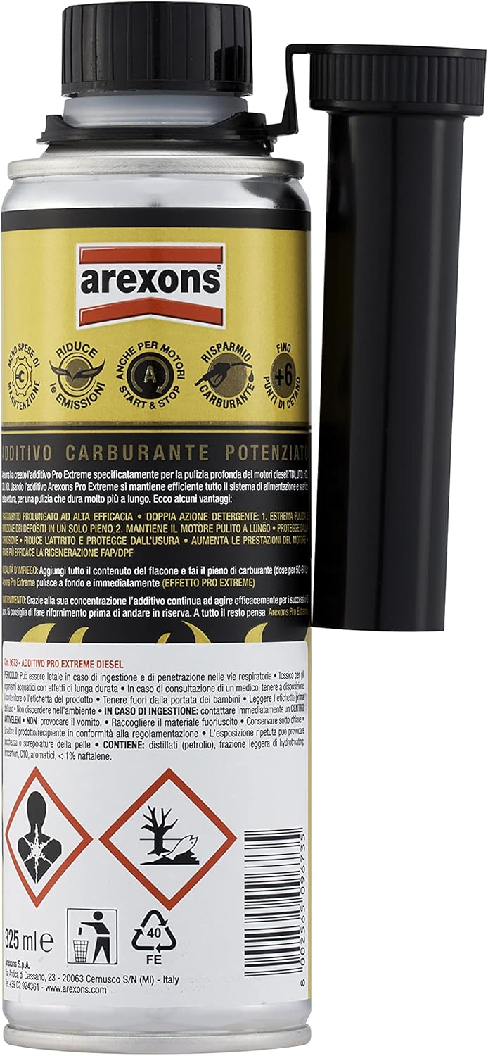 Detalle de Arexons Additivo PRO Extreme Diesel 325 ml – Efficienza e protezione per motori diesel