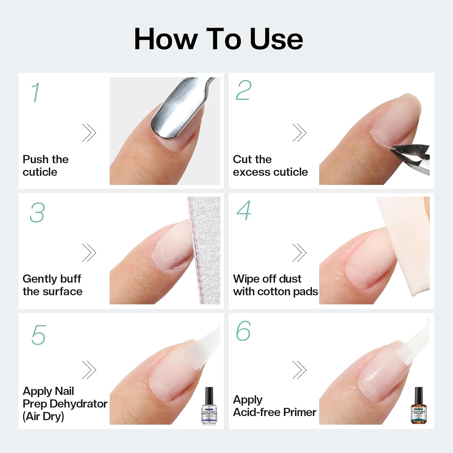 Thumbnail 6 de Morovan Professional Natural Nail Prep Non-Acid Primer ๐