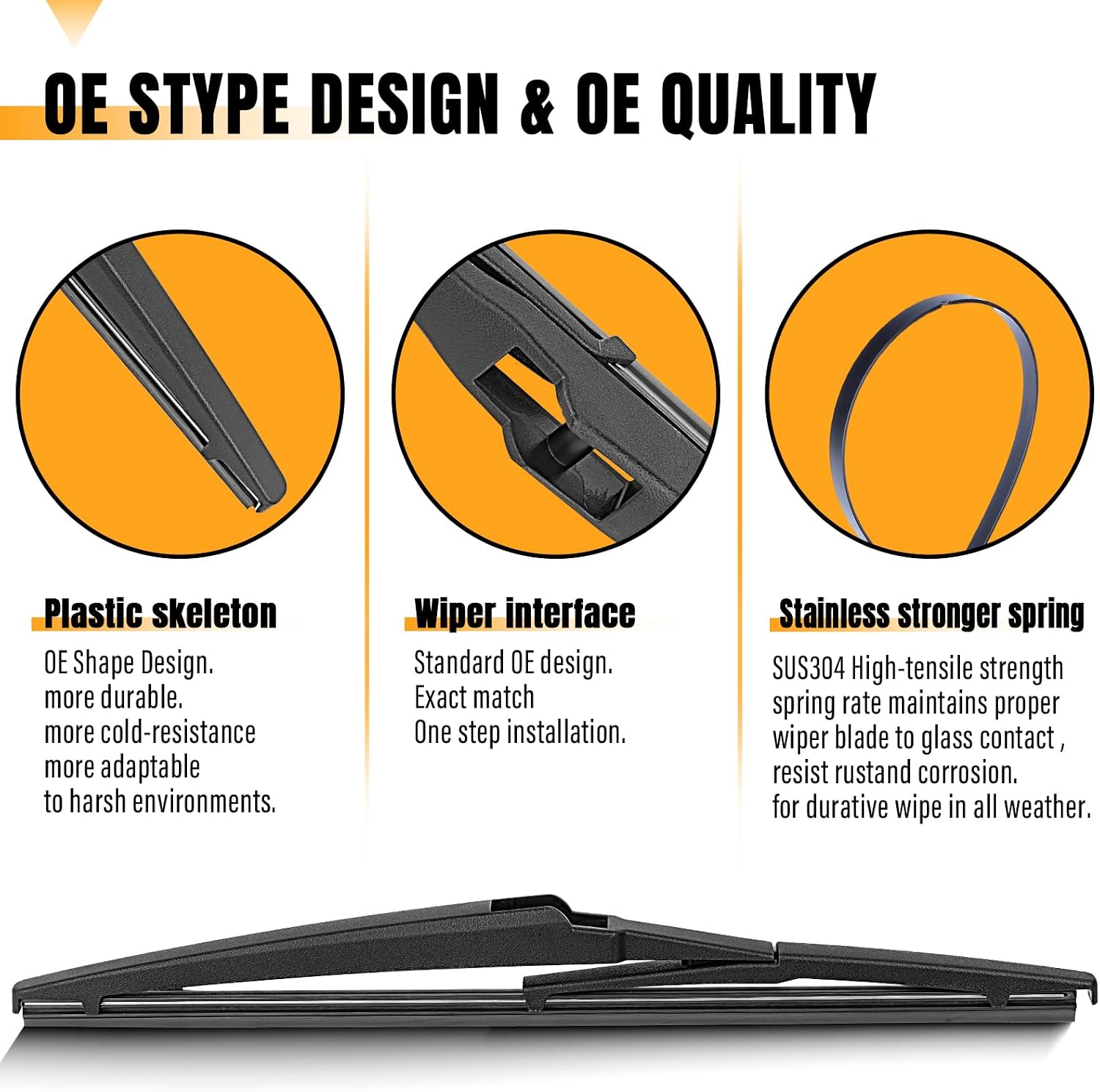 Thumbnail 3 de AUTOBOO 12 Inch Rear Wiper Blade