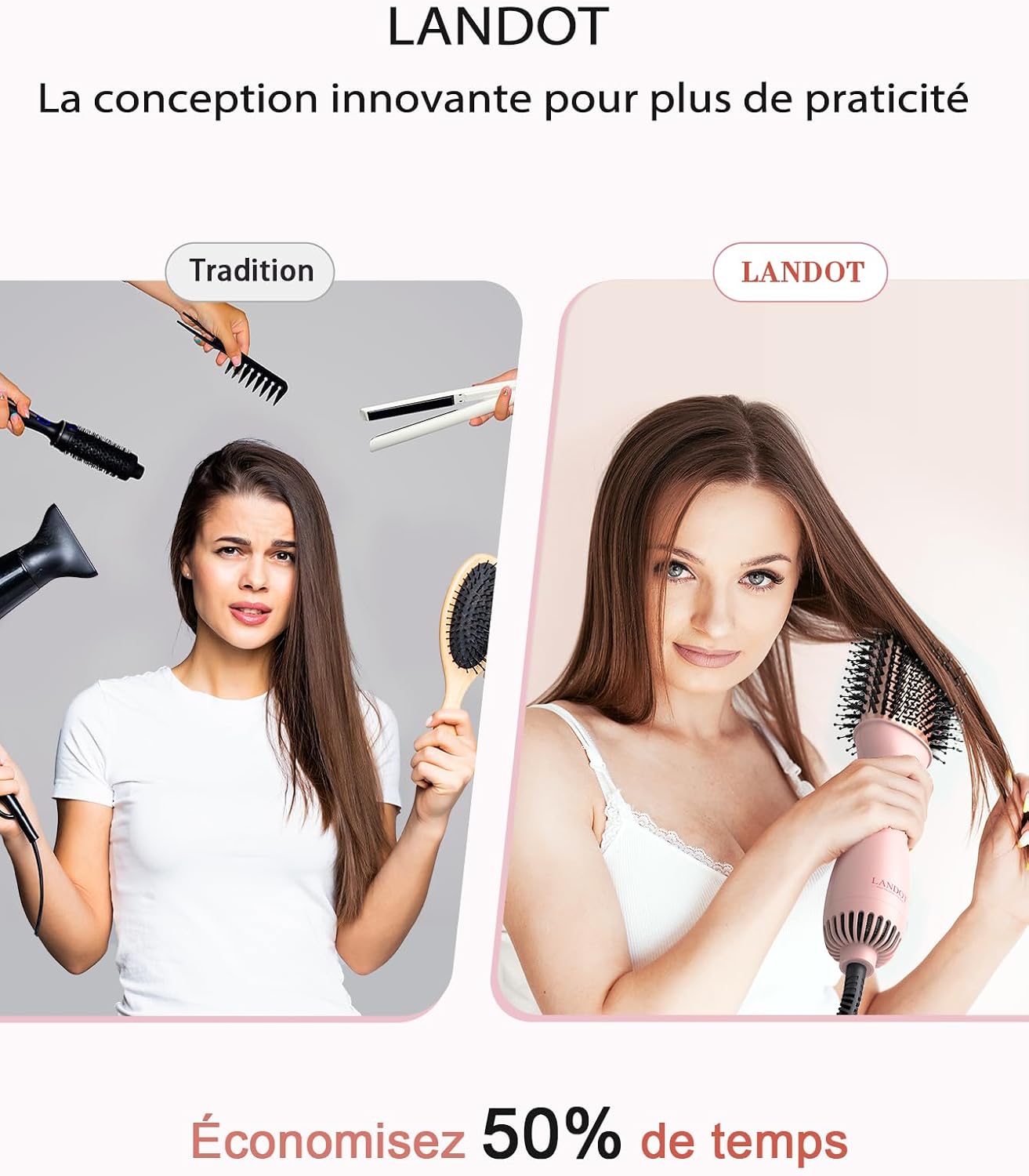 Detalle 2 de LANDOT Brosse Soufflante One-Step Volumisant