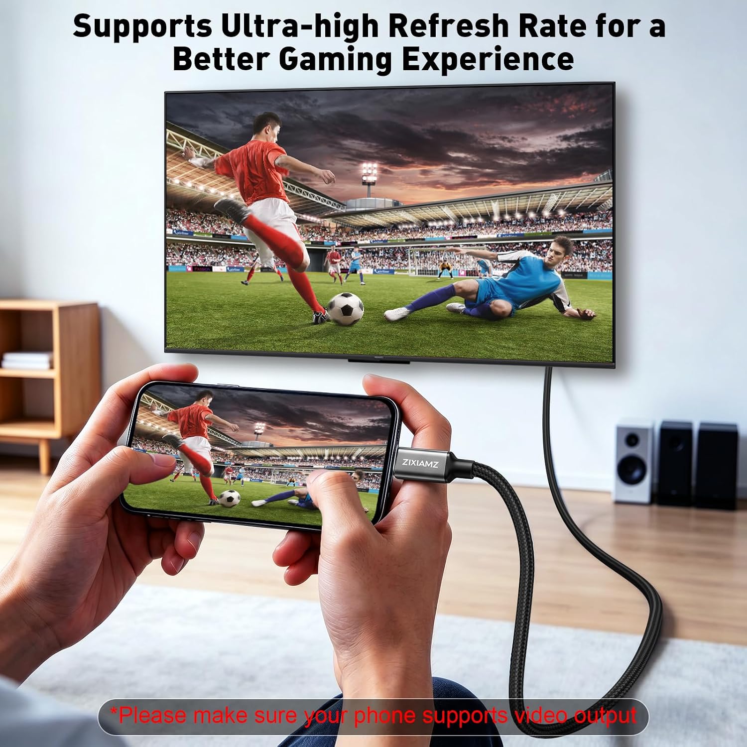 Detalle de ZIXIAMZ USB-C to DisplayPort Cable, 6 ft