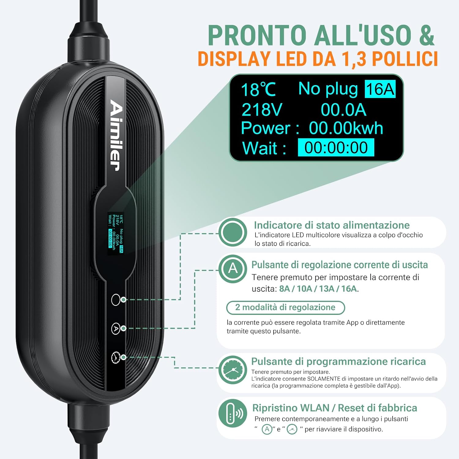 Thumbnail 2 de AIMILER Wallbox 11 kW per ricarica
