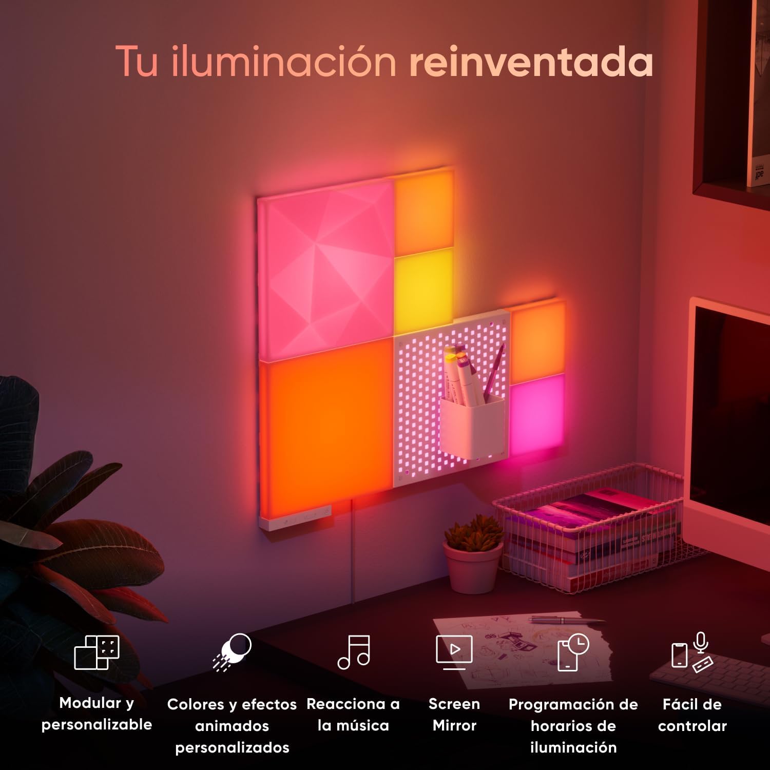 Thumbnail 1 de Nanoleaf Blocks: Kit de Expansión de Paneles Decorativos 🟩