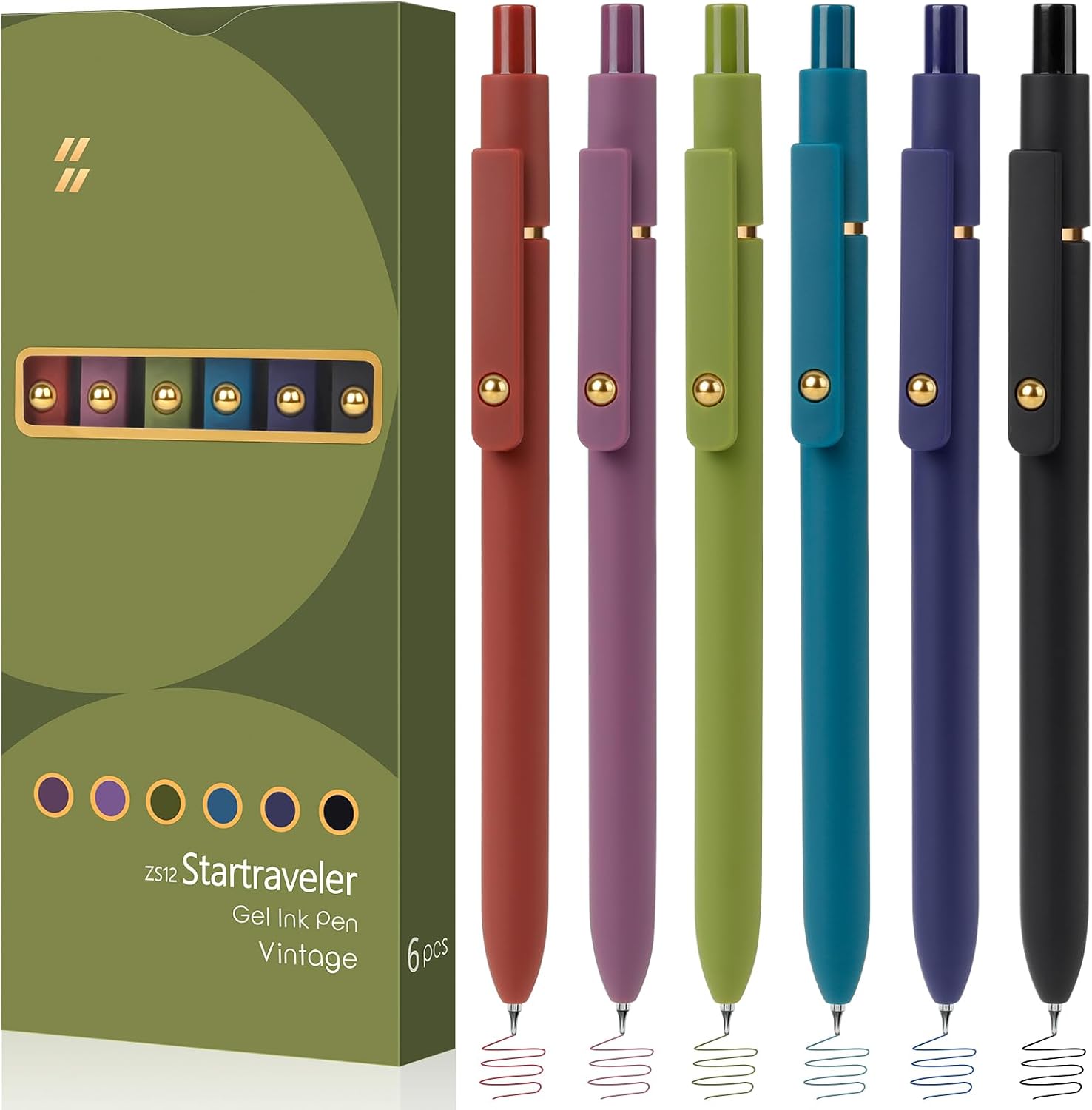Detalle de FIOVER Gelstifte 6er Set mit 0,7 mm Spitze