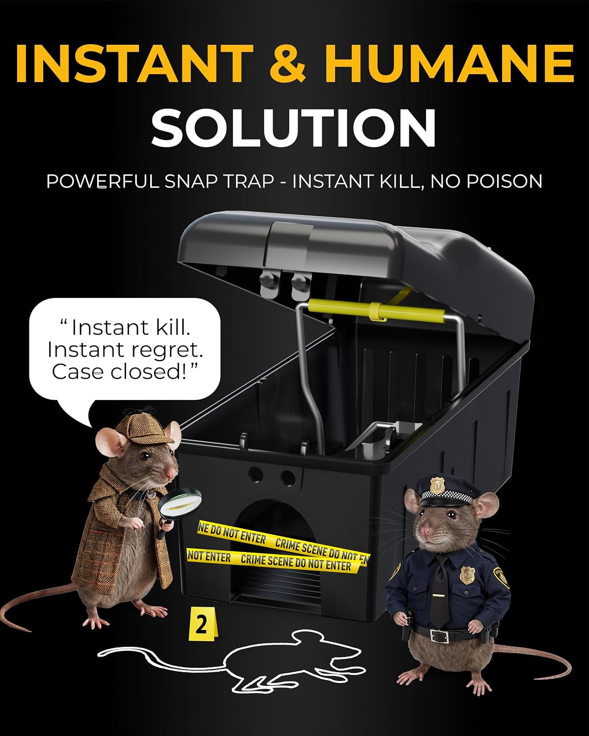 Detalle de Pest X Pro Phantom Mouse Trap 4-pack 🐭