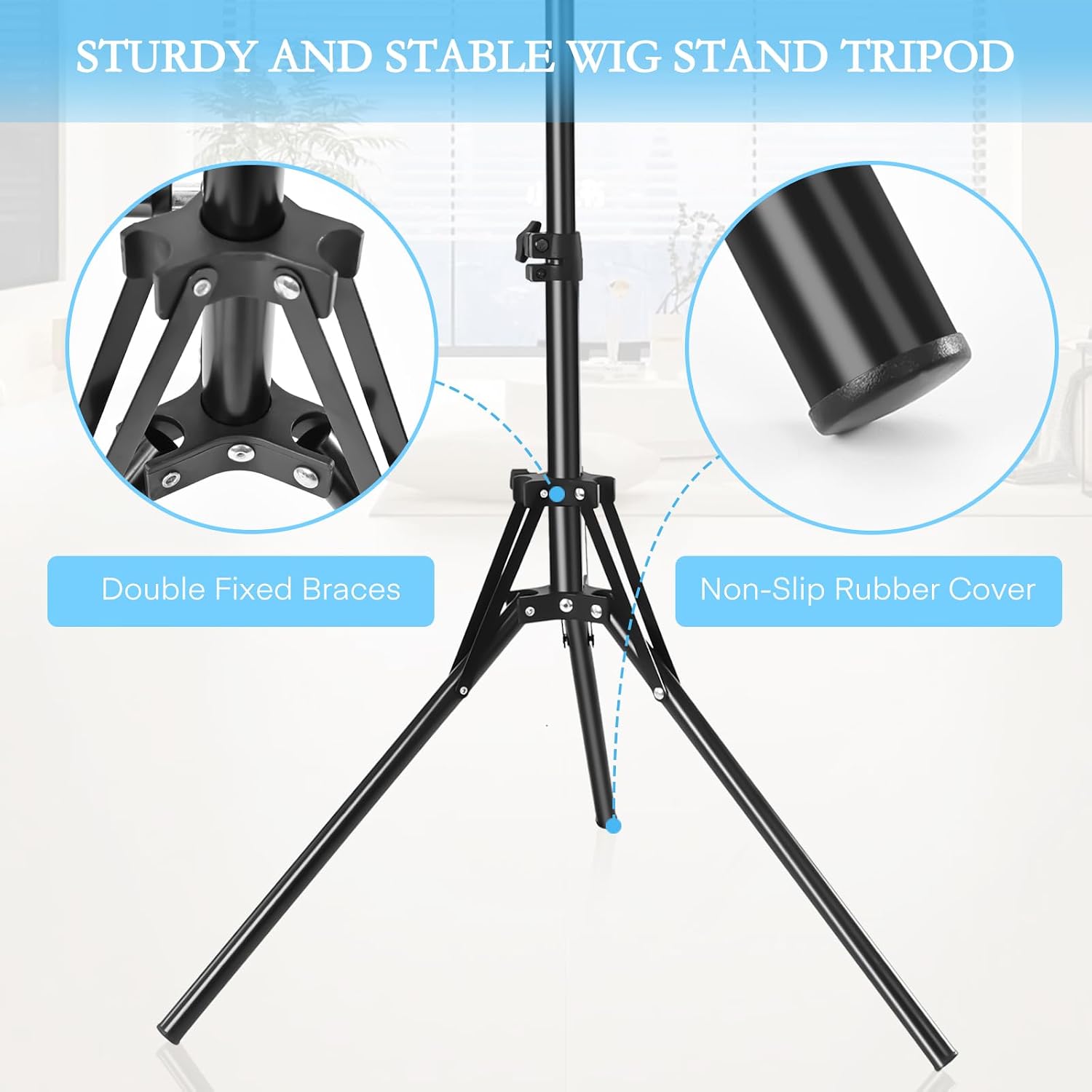 Detalle 2 de Fernlandia Mannequin Head Stand 20-63in