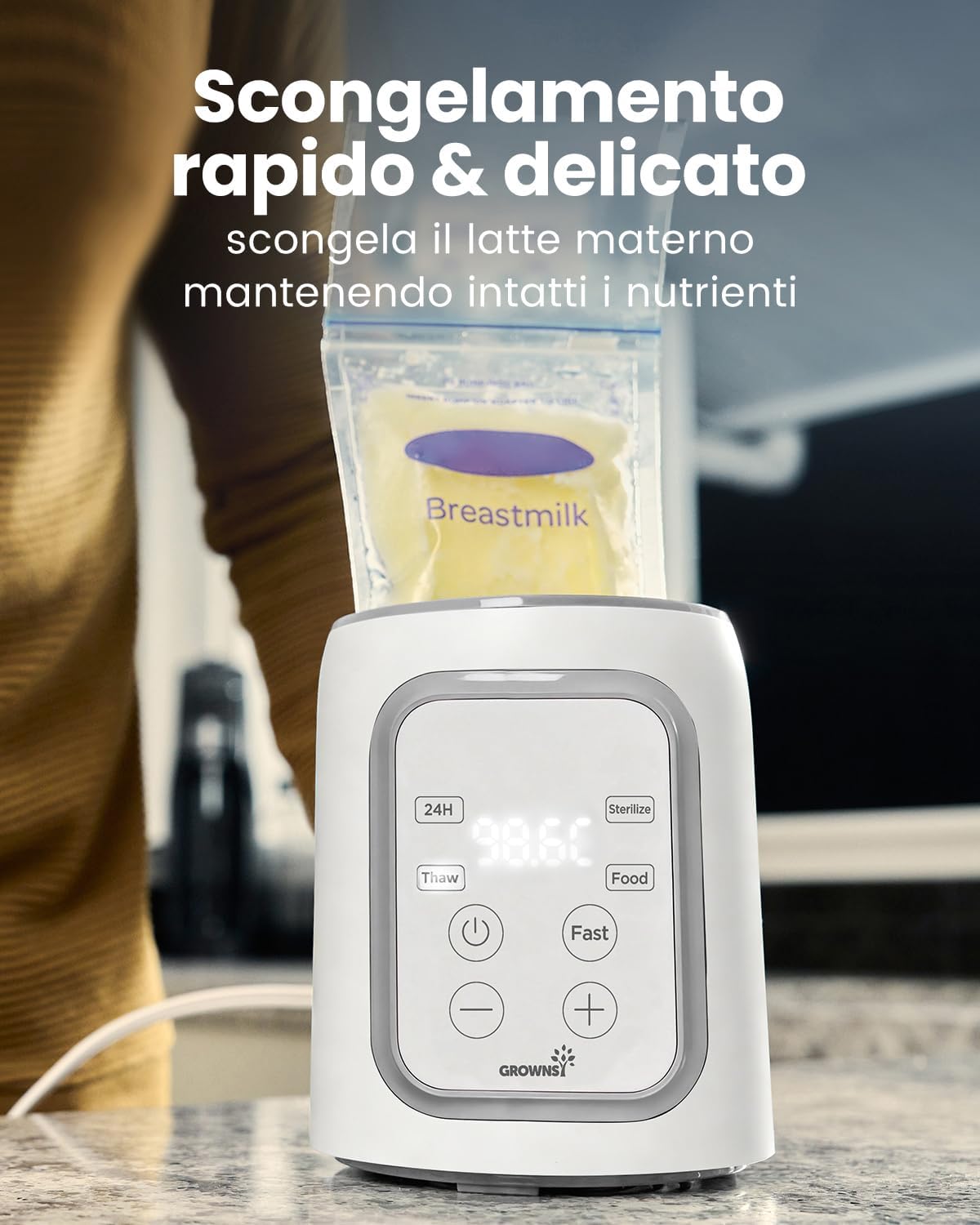 Thumbnail 5 de Grownsy Scaldabiberon per Bambini 10-in-1 con sterilizzatore e timer