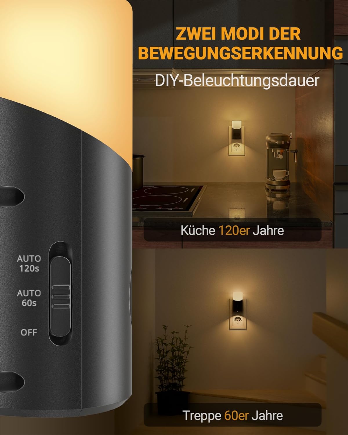 Thumbnail 4 de Lyridz Nachtlicht Steckdose 2 Stück