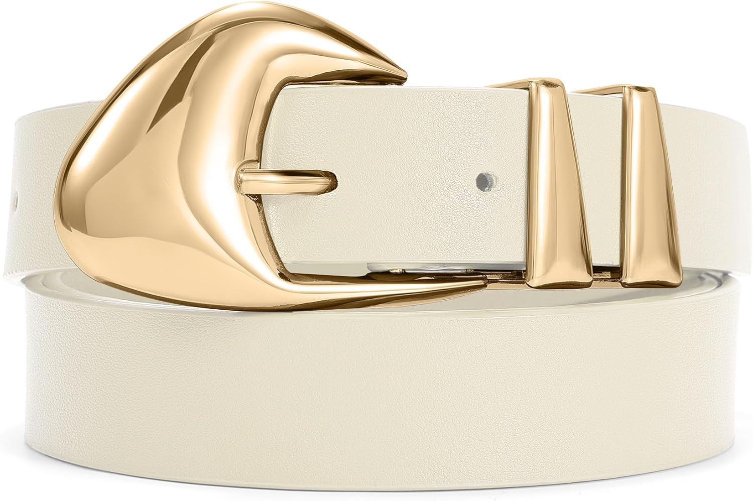 Thumbnail 5 de XZQTIVE women’s leather-look belts with gold buckle for jeans and dress pants (black/brown)