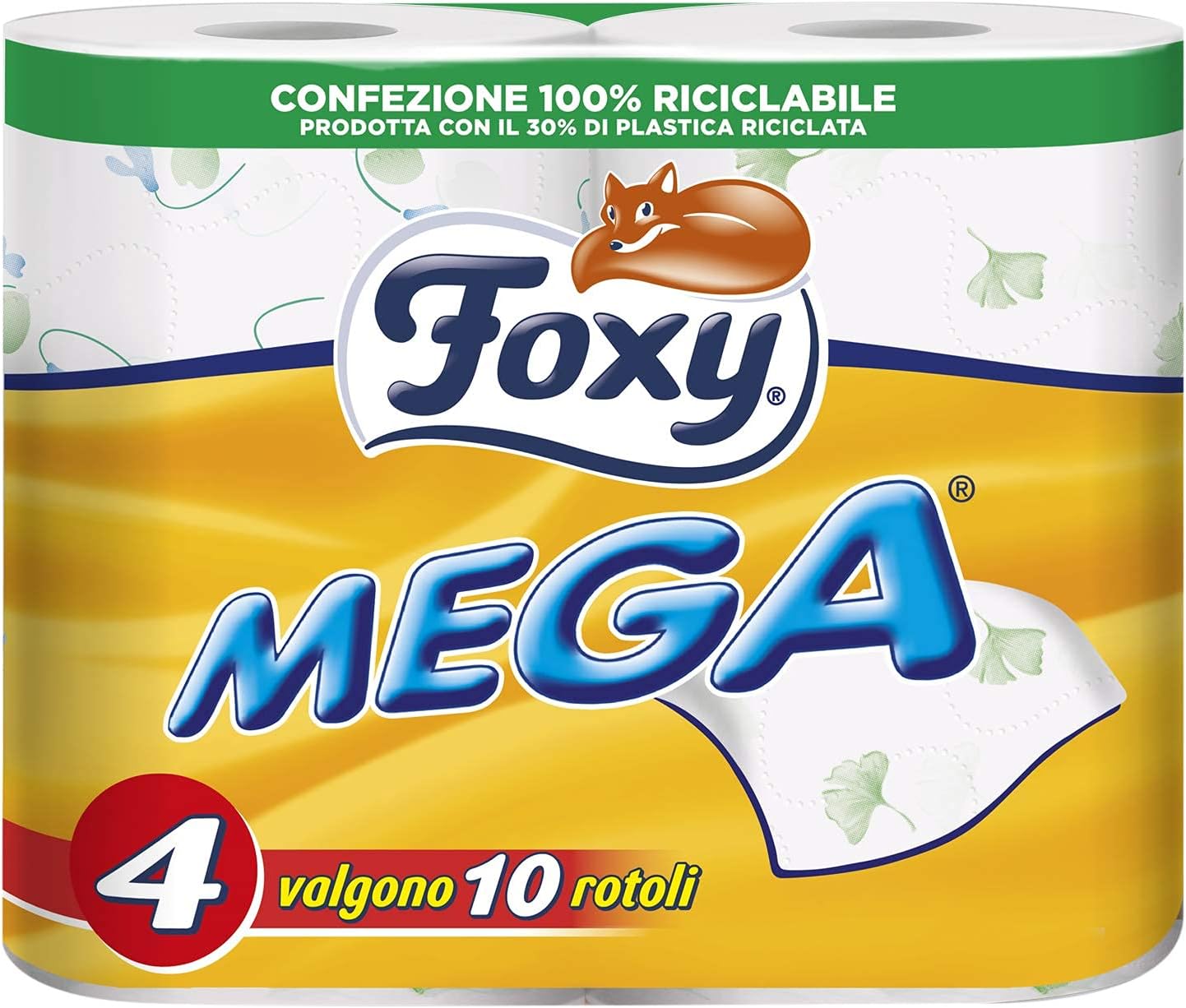 Thumbnail 6 de Foxy Mega — Carta igienica 36 rotoli, 480 strappi per rotolo, Decorata