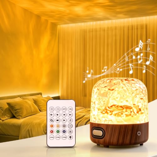 Detalle de UPXNBOR Sternenhimmel Projektor Nachtlicht mit Bluetooth-Lautsprecher – 16 Farben, Ocean-Wave-Modus, IP54