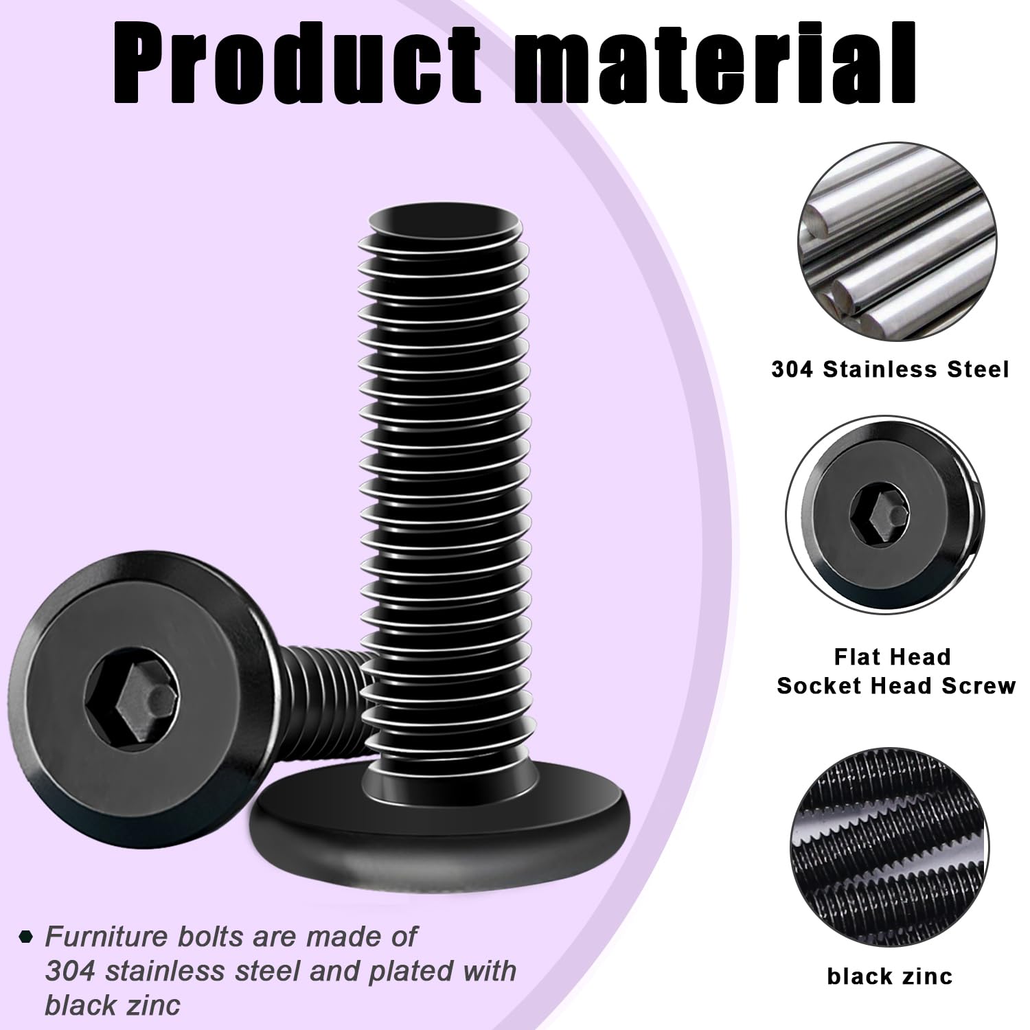 Detalle 2 de Taiss Furniture Bolts 50mm