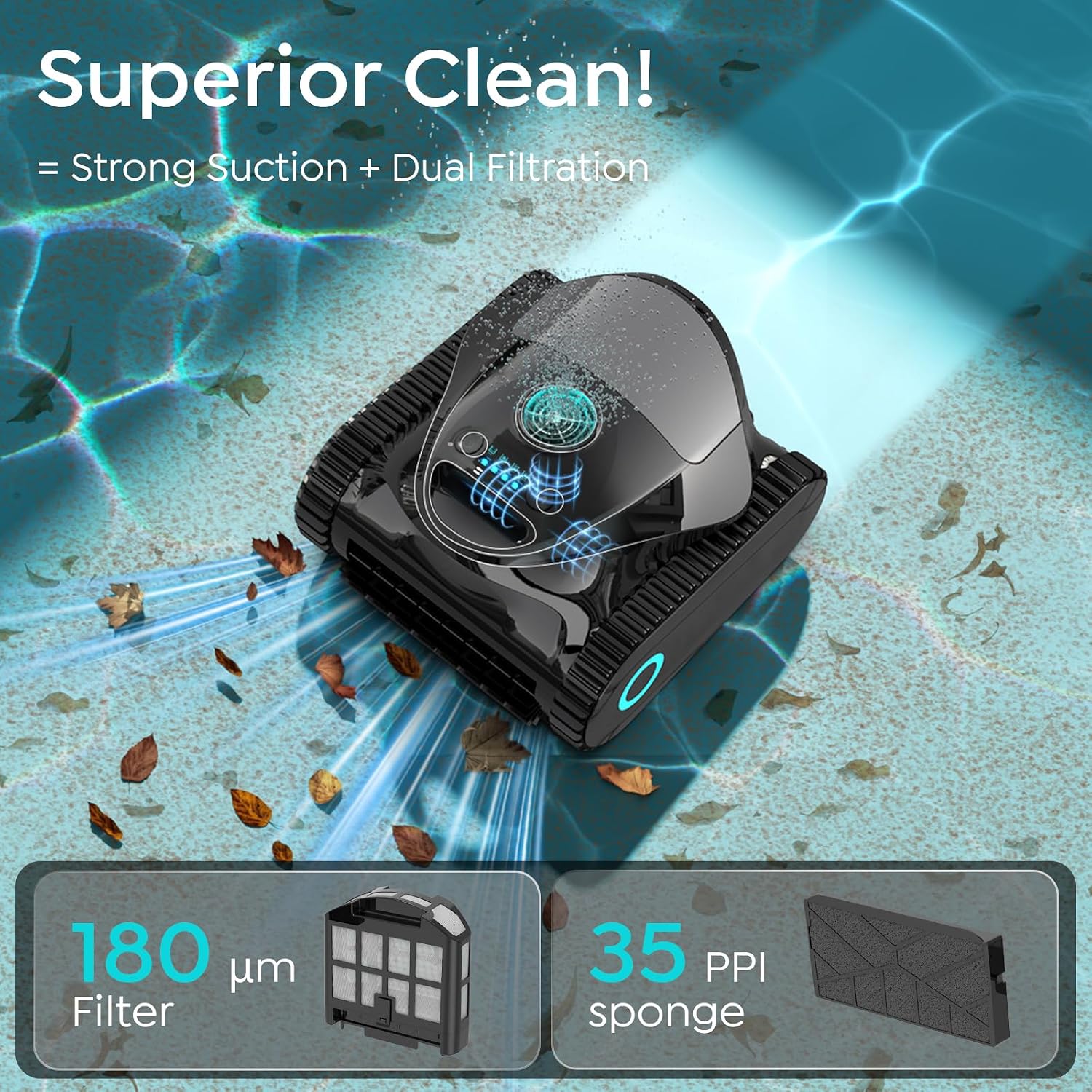 Detalle 2 de BRINBO Robotic Pool Cleaner C1