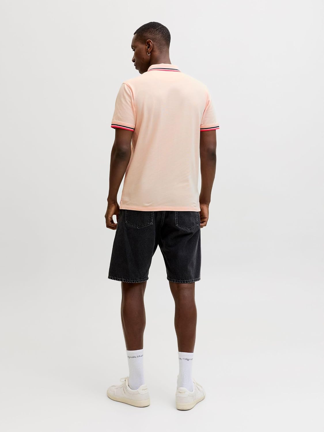 Detalle de Jack & Jones Herren Jjepaulos Polo Ss Noos Polo – Slim Fit im Piqué-Look (1er Pack)