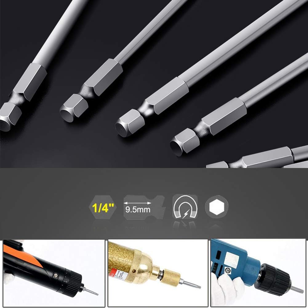 Thumbnail 3 de Yimorex 11-teiliges Torx-Langbit-Set (1/4", magnetisch) T6–T40, 100 mm