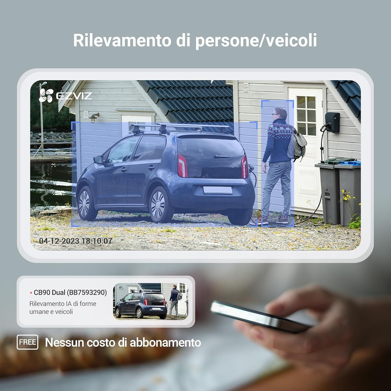 Thumbnail 4 de EZVIZ CB90 Dual 8MP Telecamera Solare per Esterni