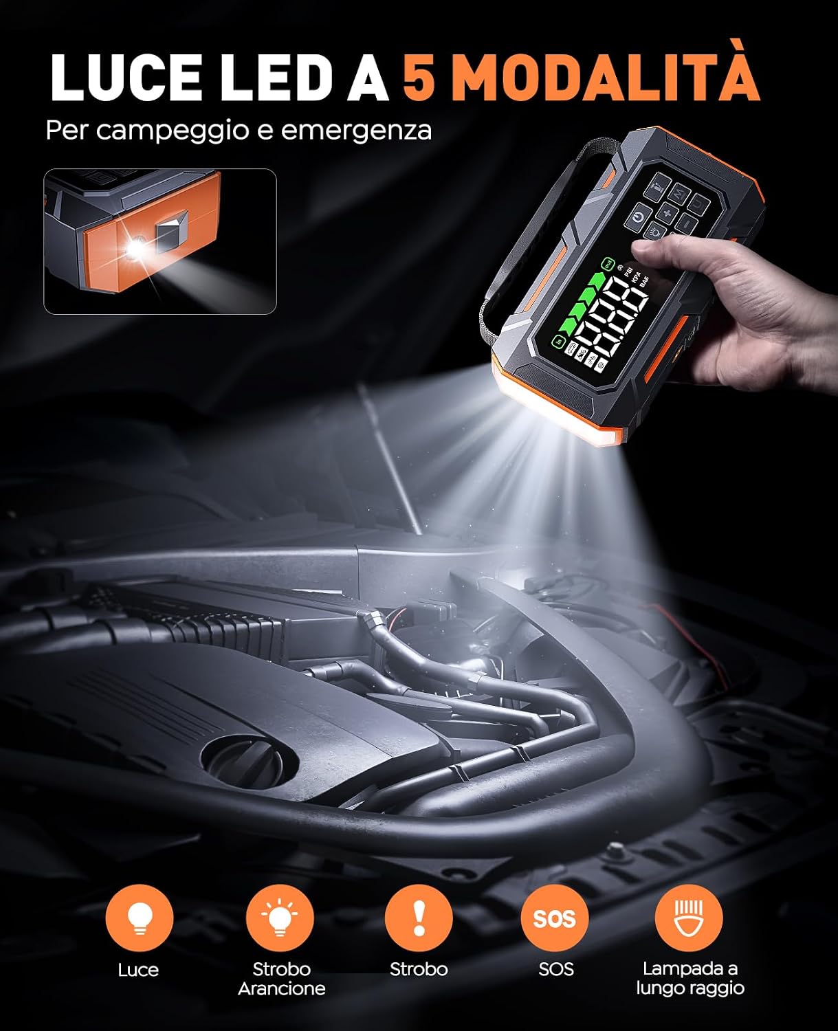 Thumbnail 5 de TREKURE 16‑in‑1 Booster avviamento auto 8000A