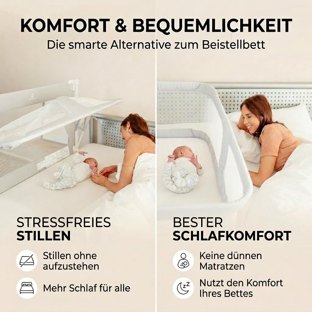 Thumbnail 2 de BabybeFun Beistellbett Baby für Elternbett