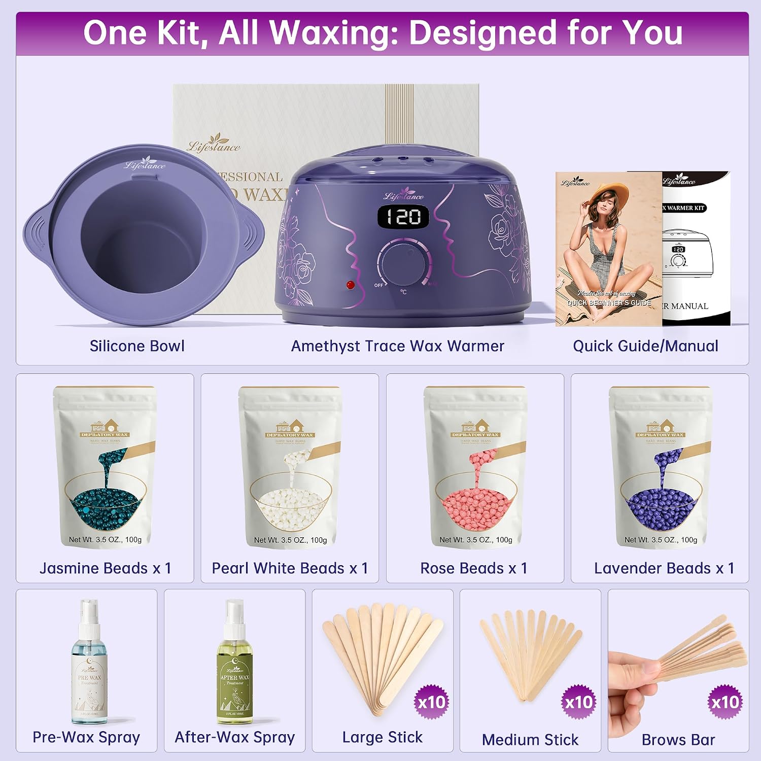 Thumbnail 2 de Lifestance Amethystspur L3 Wax Maschine 500 ml