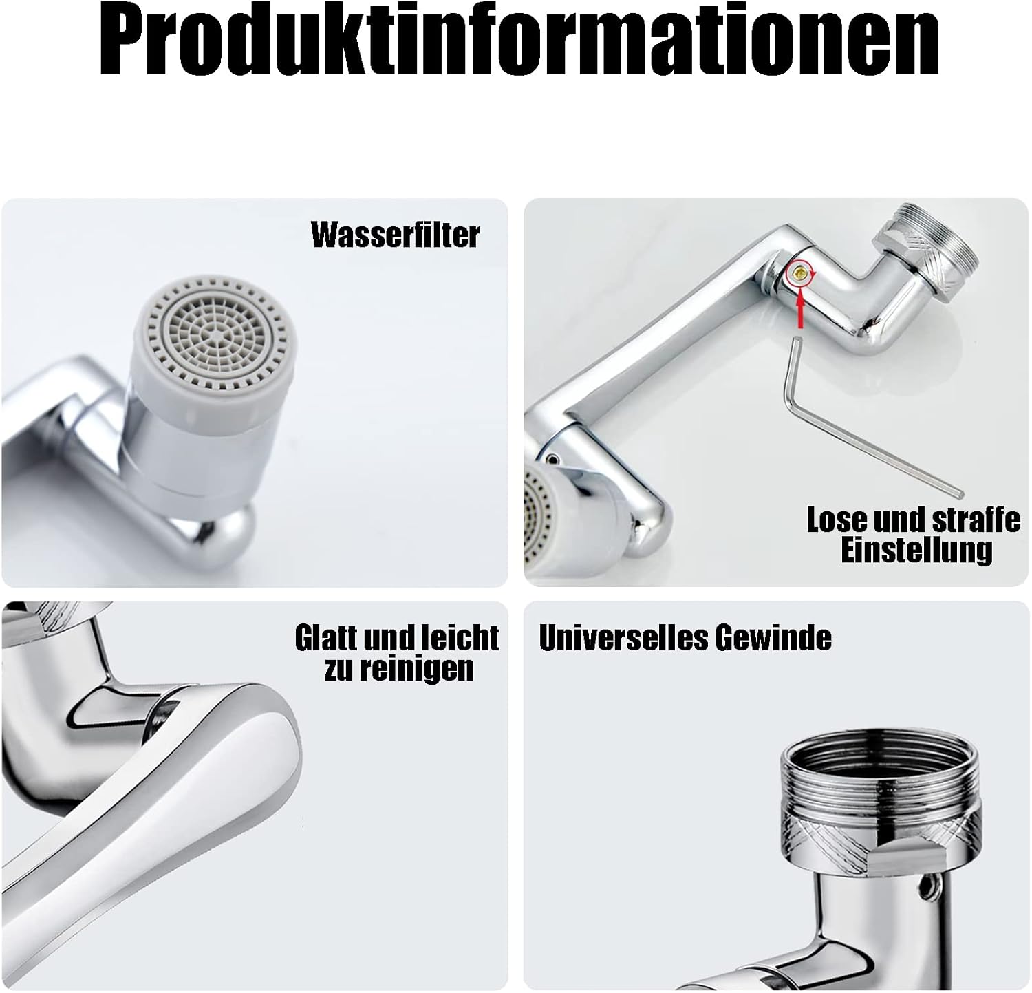 Thumbnail 5 de YRAKOZIN 1440° Drehbarer Verlängerungshahn