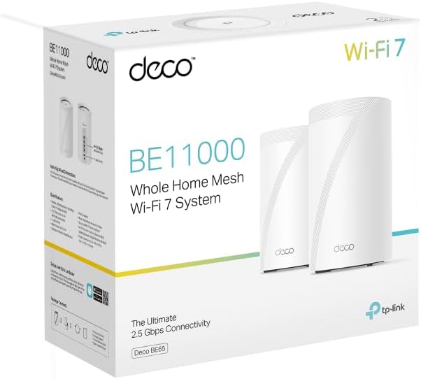 Thumbnail 6 de TP-Link Deco BE65 Wi‑Fi 7 Mesh Set (2er-Pack) – BE9300 Tri‑Band mit 2,5‑Gbit/s Ports