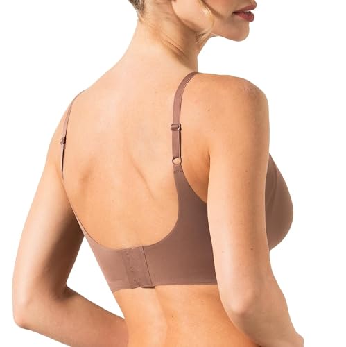 Detalle 2 de Cotonella Reggiseno Invisible in Morbida Microfibra – Coppe Estraibili, Senza Ferretto e Spalline Regolabili, Art. ADC17
