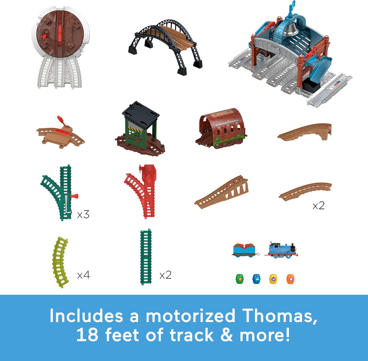 Thumbnail 4 de Thomas & Friends toy train set 18 feet track