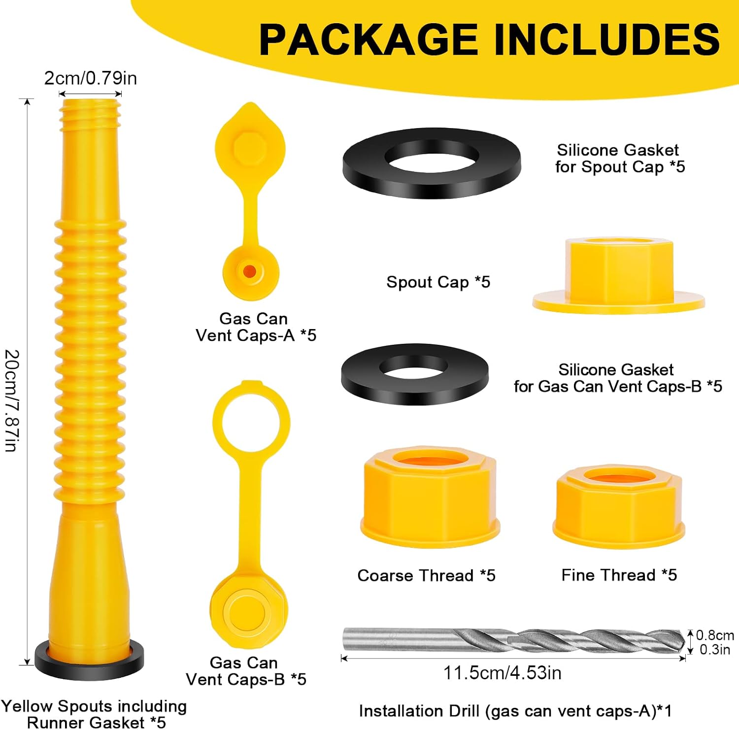 Thumbnail 4 de Godboy Gas Can Spout Replacement 5-pack 🛢