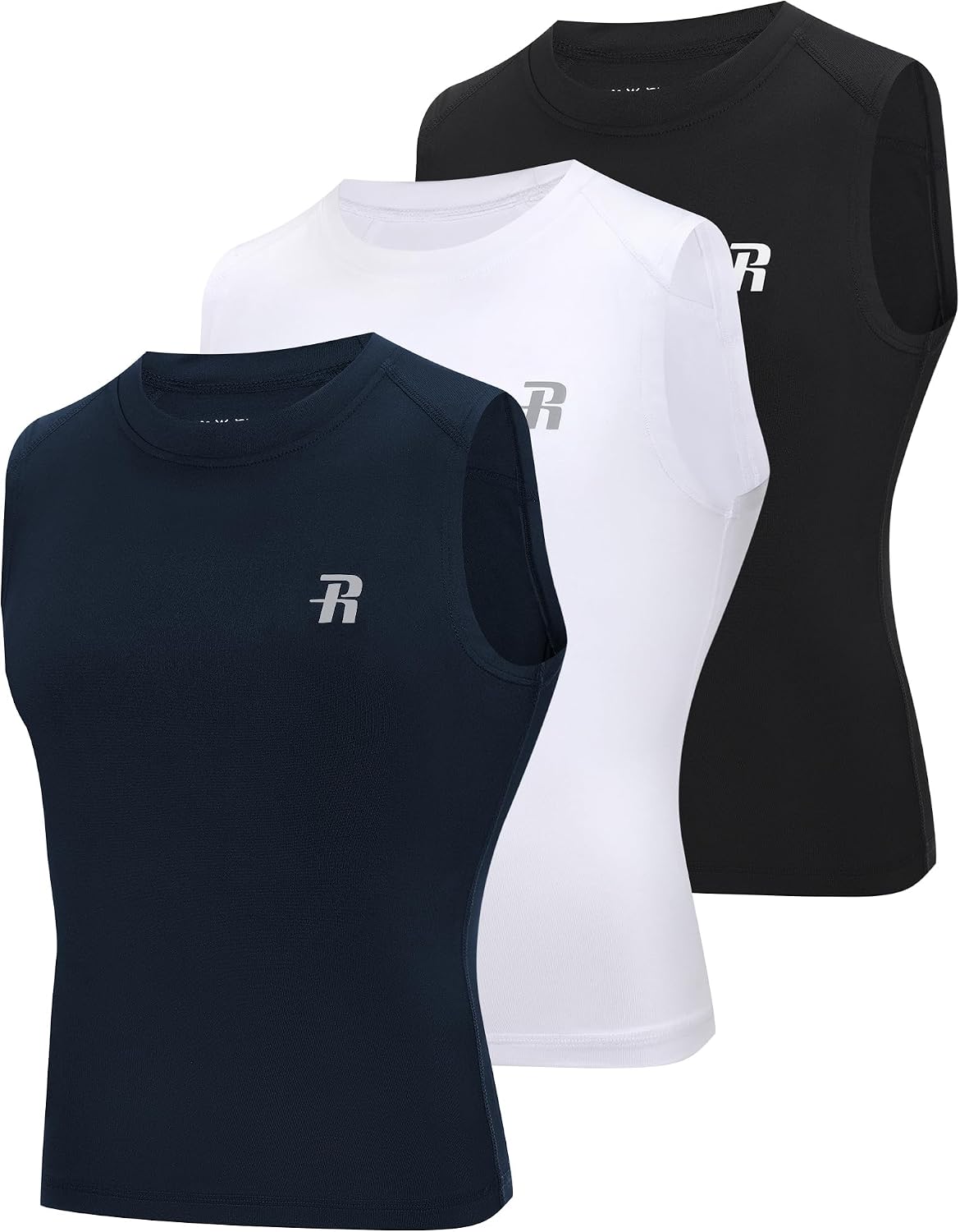 Detalle de Runhit Boys' Sleeveless Compression Shirt