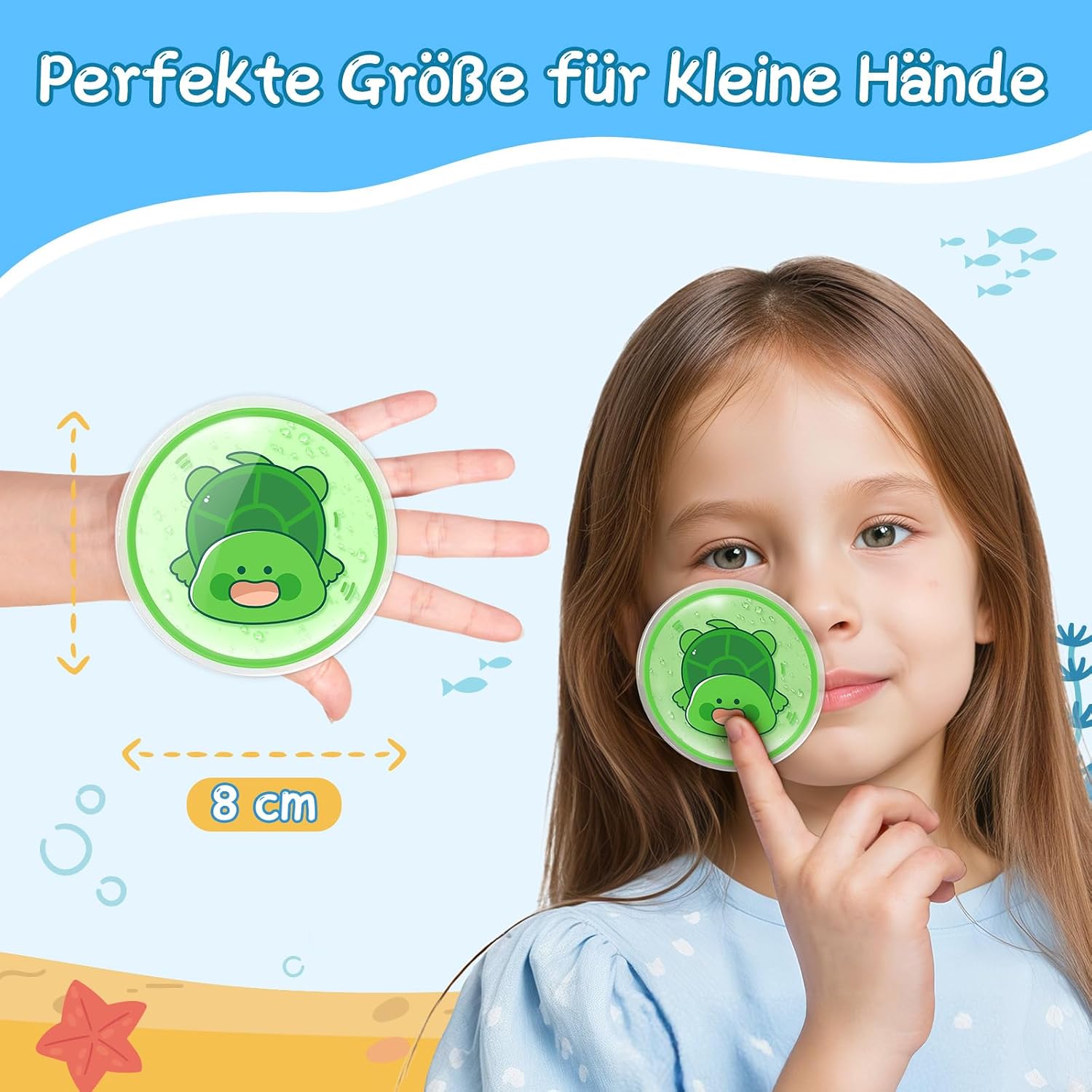 Detalle 2 de Comfytemp Kühlpads für Kinder 8 x 8 cm