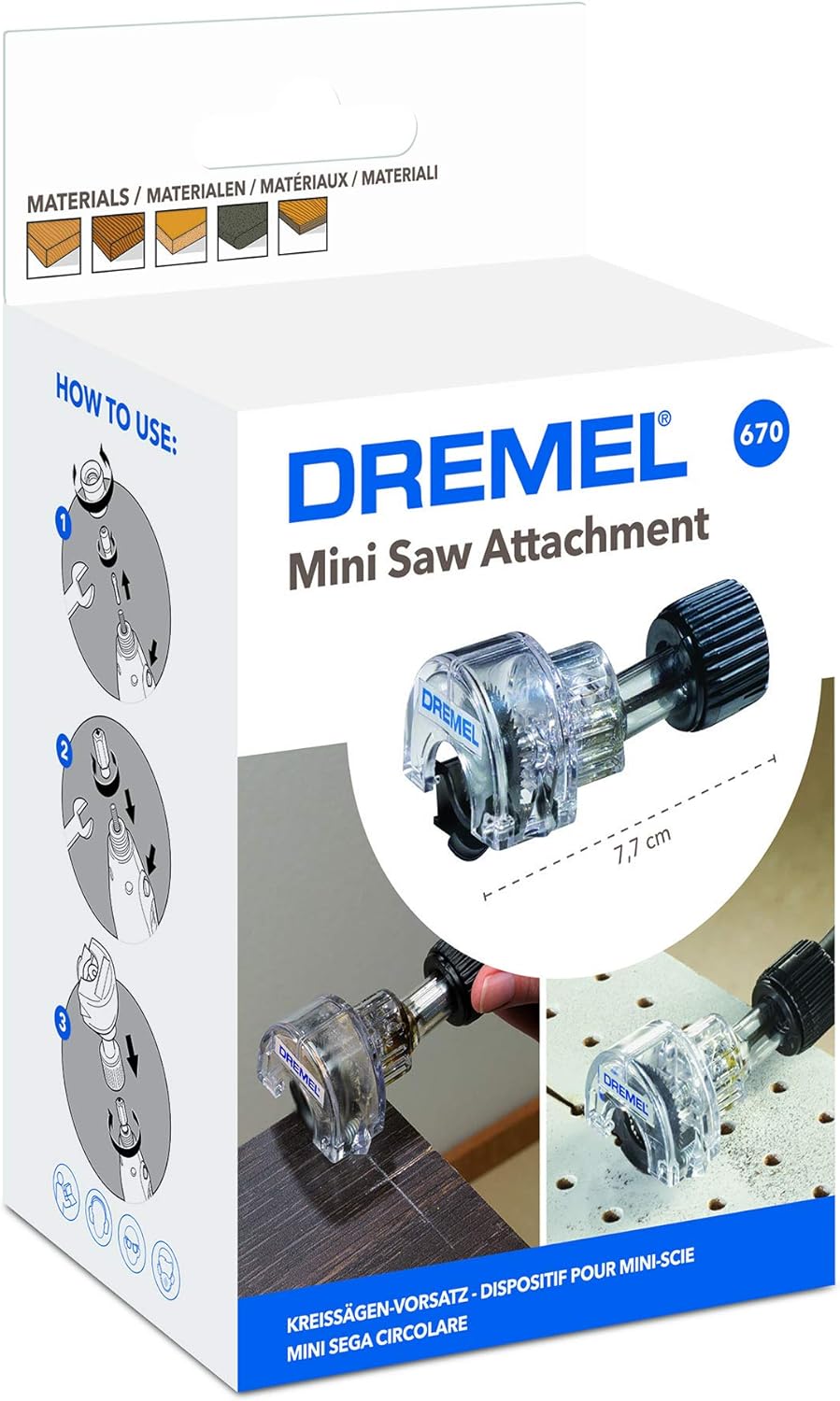 Thumbnail 1 de Dremel 670 Mini Saw Attachment – Circular Saw for Rotary Multi Tool