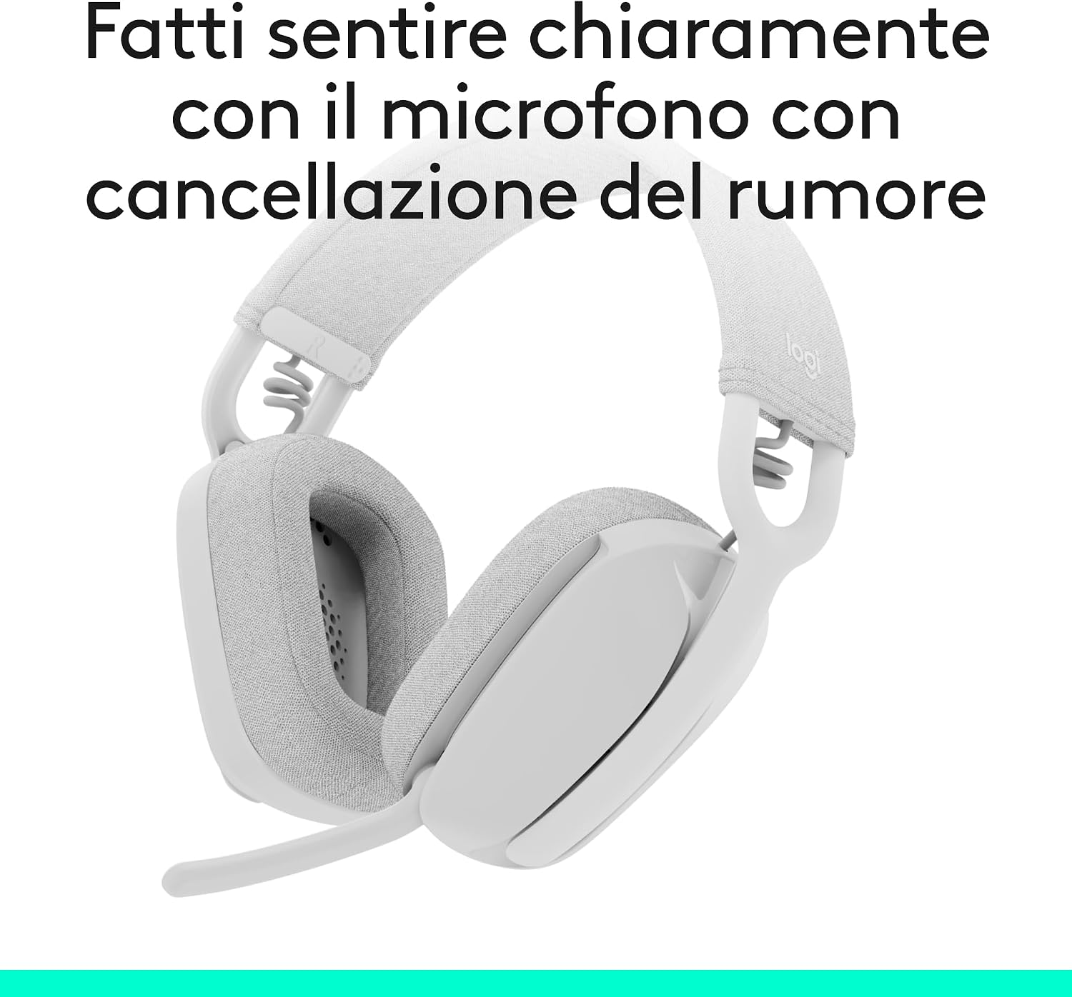 Detalle de Logitech Zone Vibe 100 cuffie wireless over-ear leggere