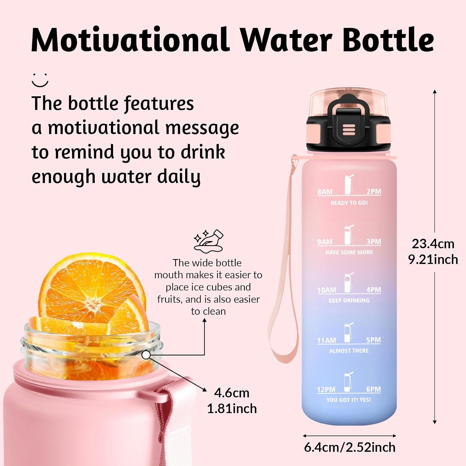 Detalle 2 de HoneyHolly Gourde 500ML gourde réutilisable pour sport 🚰