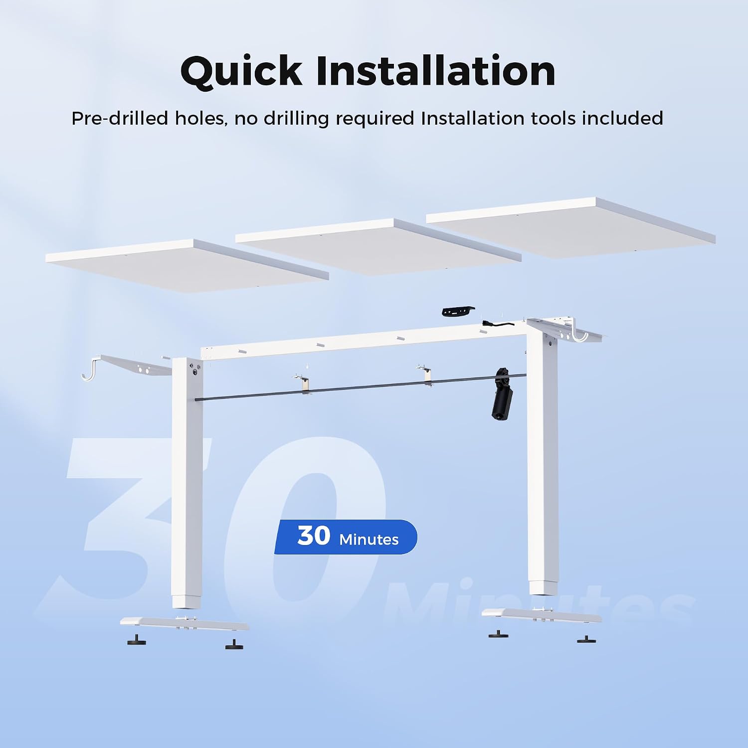 Thumbnail 6 de Agilestic Electric Standing Desk with 2 Memory Buttons (120x60cm)