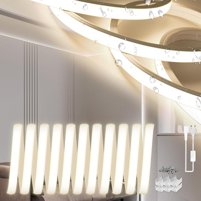 Detalle de SUCIKORIO Tira de Luces LED Neon 2m Interior/Exterior