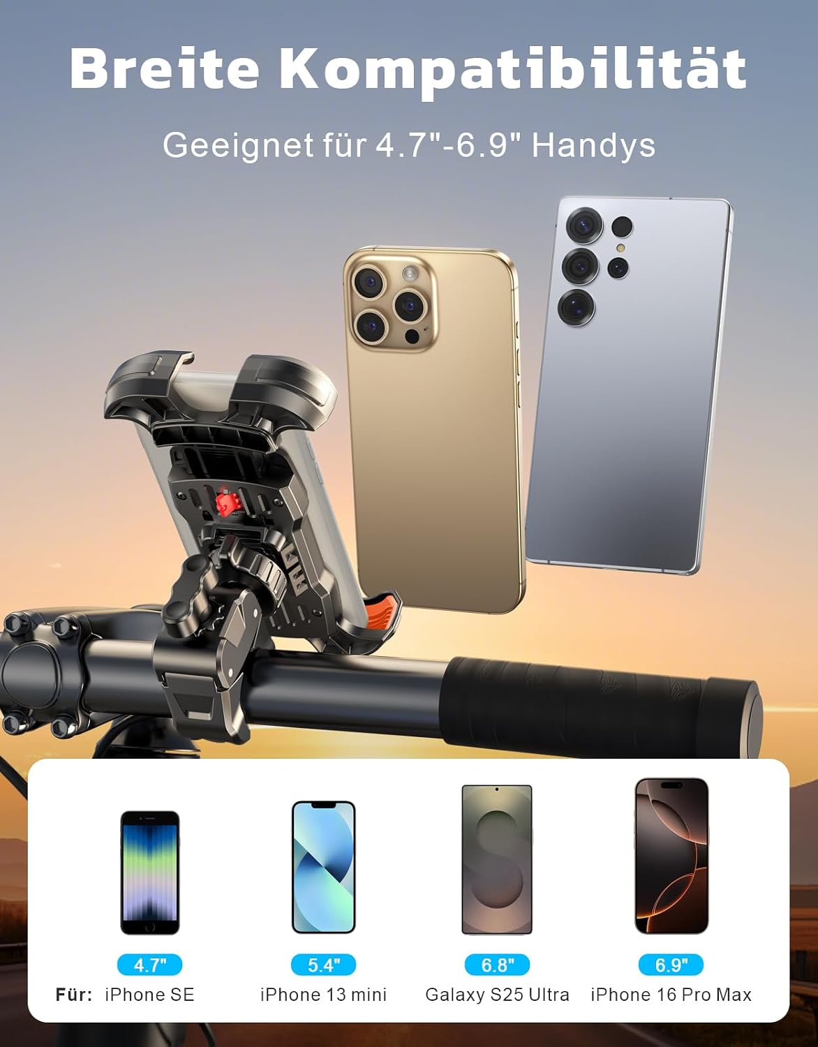 Thumbnail 6 de Rolgno Handyhalterung Fahrrad für 6,9 Zoll