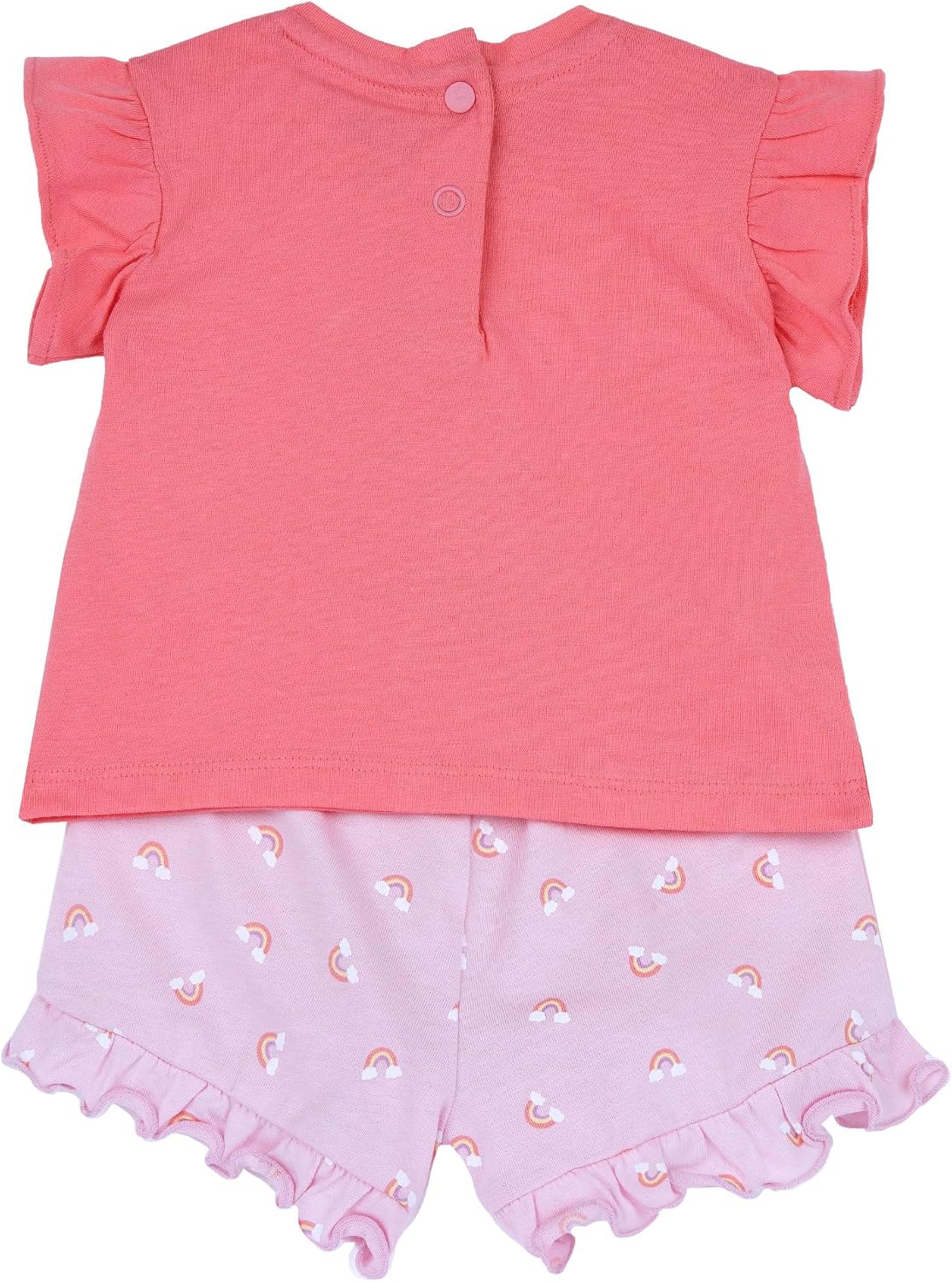 Detalle 2 de Chicco Completo Neonata con T-shirt e Pantaloncini – Abbigliamento Bambina Designed in Italy