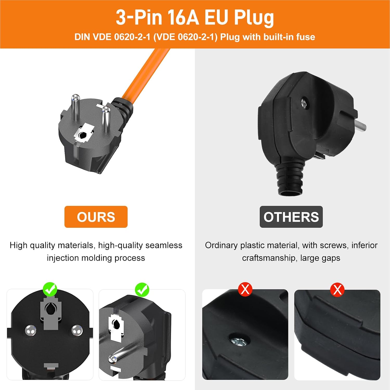 Detalle 2 de FDTEK Hook Up Adapter 16A, 50cm lead
