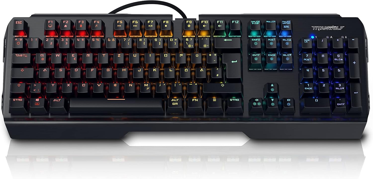 Detalle 2 de CSL-Computer Titanwolf Alumar mechanische Tastatur