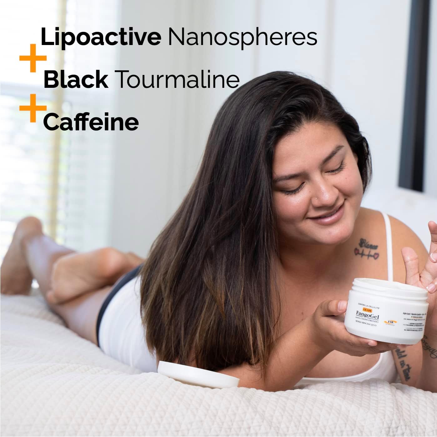 Detalle de Guam Fangogel F.I.R. Contro la cellulite senza risciacquo – nanosfere lipotattive, azione caldo-freddo (300 ml)
