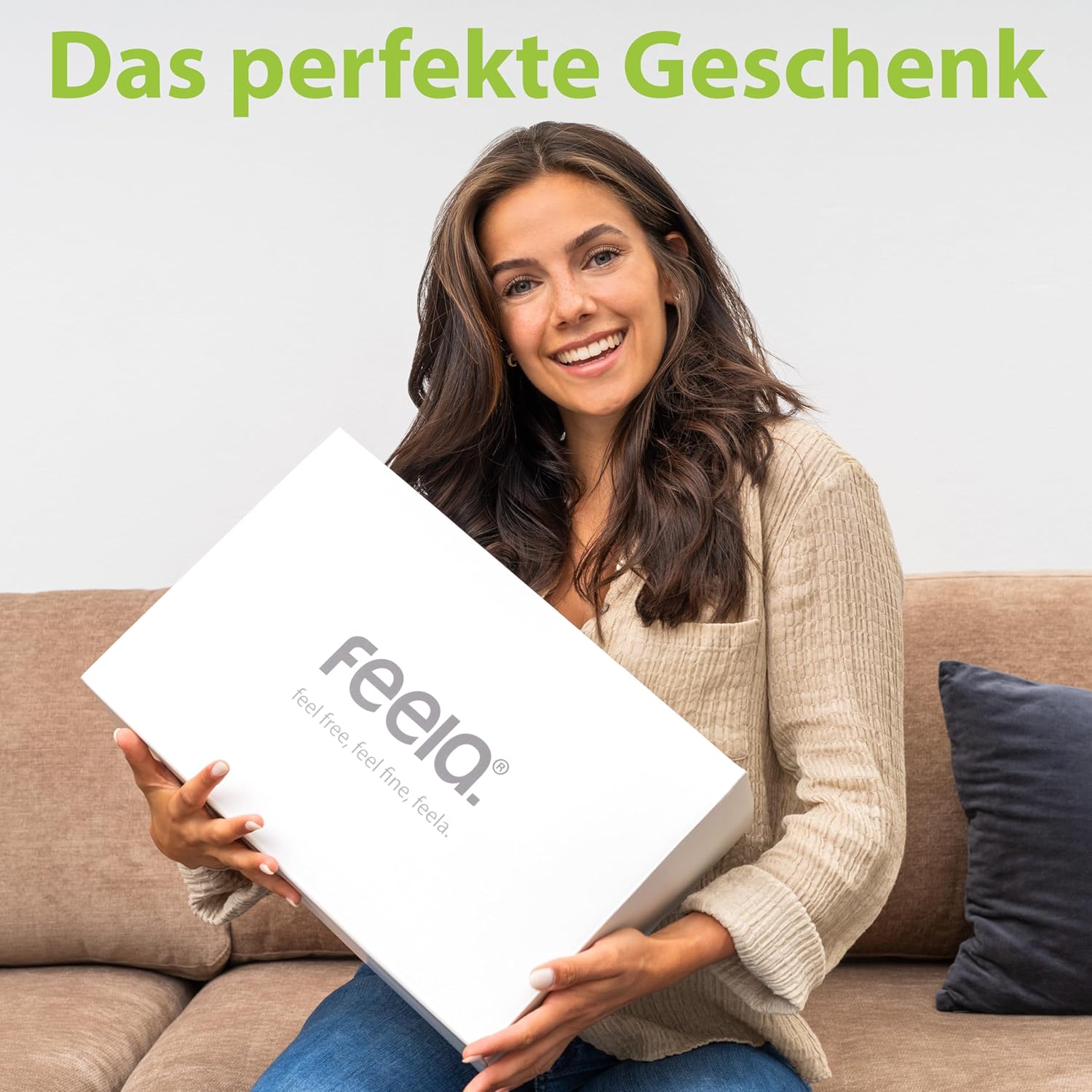 Detalle 2 de feela.® Orthopädischer Sitzring mit Loch, 3 Härtegrade – Kühlgel-Memory-Schaum für Hämorrhoiden & Entlastung