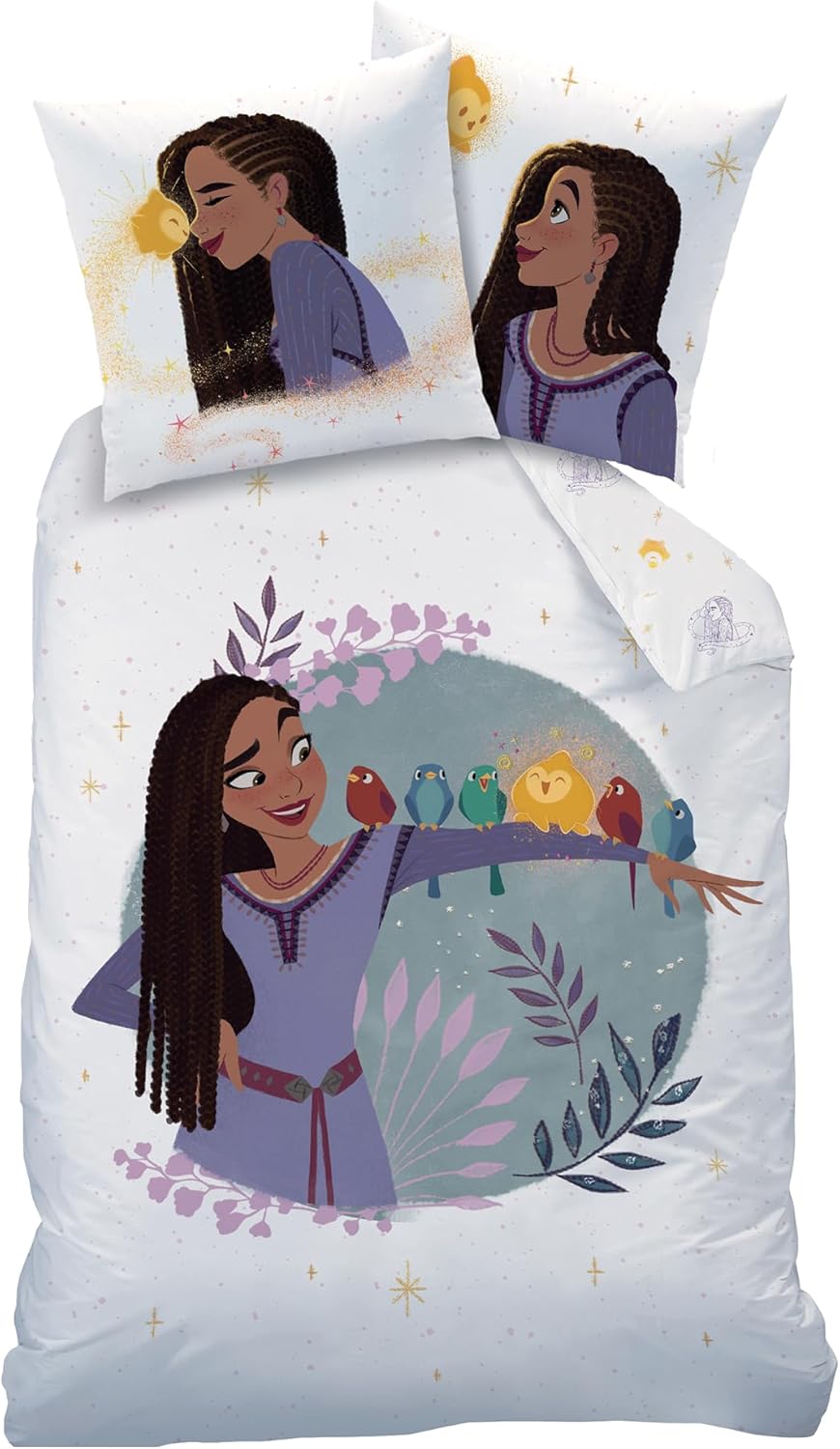 Thumbnail 1 de Disney Wish Asha - Parure de lit imprimée Enfant en 100% coton, Bleu | OMYDREAM