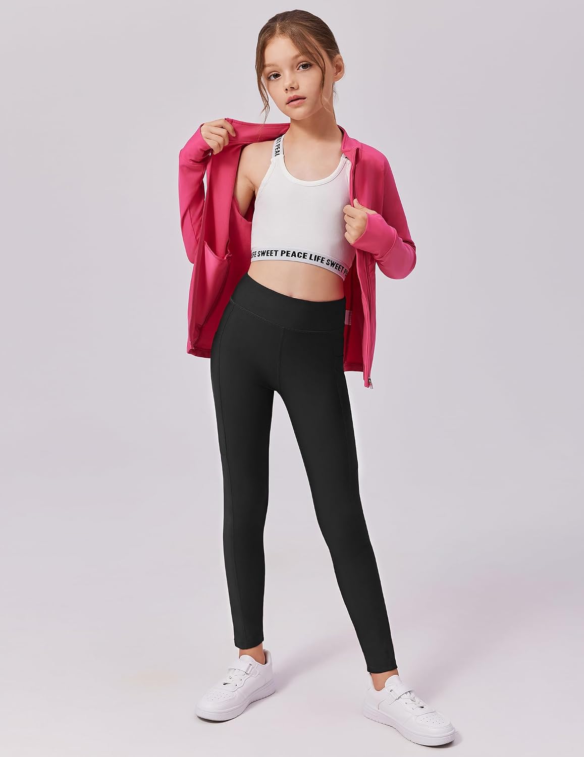 Thumbnail 6 de Arshiner Leggings Fille Taille Haute 5-14 ans