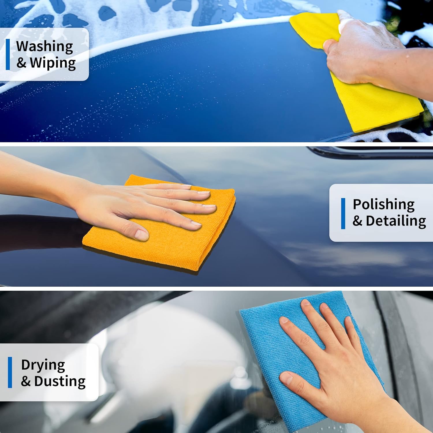Thumbnail 1 de HOMERHYME Microfiber Cleaning Cloth 11.5" 🧽